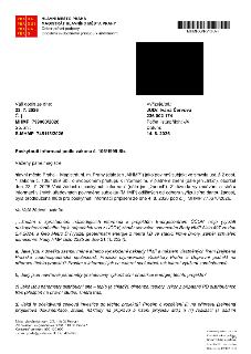 Úřední dopis Magistrátu hlavního města Prahy ze dne 14. 8. 2026, č. j. MHMP 799000/2026, sp. zn. S-MHMP 745113/2026. Předmětem je poskytnutí informací podle zá…