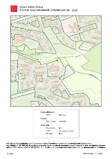 Hlavní město Praha, Cenová mapa stavebních pozemků pro rok 2026. Mapa zobrazuje oblast v katastrálním území Modřany (okolí ulic Imrychova, Lhotecký potok, Polj…
