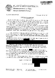 HLAVNÍ MĚSTO PRAHA, Městská policie hl. m. Prahy, Obvodní ředitelství Praha 1. Č.j. MPPH 60988/2025/OŘ 1. V Praze dne 03. 06. 2025. ÚŘEDNÍ ZÁZNAM: Dne 03. 06.…