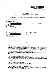 Dodatek č. 1 k nájemní smlouvě č. NAP/58/01/007745/2005 uzavřené dne 27.10.2005 mezi hl.m. Prahou (pronajímatel) a společností Media Space Group International…