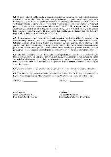 Strana 4 smlouvy obsahující právní ustanovení: 6.4. Souhlas s uveřejněním smlouvy v registru smluv a zákonnou publicitou. 6.5. Pravidla pro doručování písemnos…
