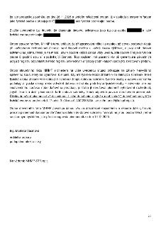Úřední sdělení Odboru stavebního řádu MHMP. Text uvádí, že podatelka podala podnět dne 26.11.2025 a disponuje datovými schránkami jako fyzická osoba i jako fyz…