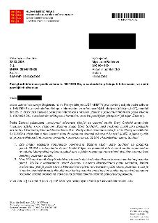 Úřední dopis Magistrátu hlavního města Prahy, odboru územního rozvoje, ze dne 13. 4. 2026. Předmět: Poskytnutí informace podle zákona č. 106/1999 Sb. týkající…