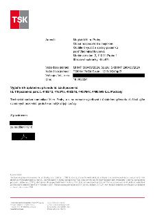 Úřední oznámení společnosti Technická správa komunikací hl. m. Prahy, a.s. (TSK) ze dne 16.04.2024. Adresát: Magistrát hl.m. Prahy, Odbor hospodaření s majetke…
