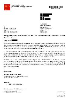 Úřední dopis Magistrátu hlavního města Prahy, odboru dopravněsprávních činností, ze dne 4. 6. 2026. Předmět: Poskytnutí informace podle zákona č. 106/1999 Sb.…