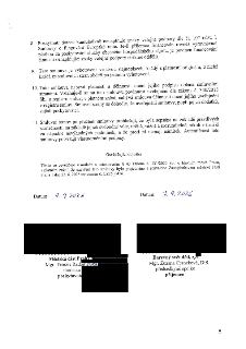 Závěrečná část smlouvy obsahující body 8 až 11 a osvědčující doložku. Bod 8: Poskytnutí dotace nenaplňuje znaky veřejné podpory dle čl. 107 odst. 1 Smlouvy o f…