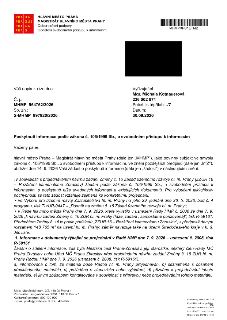 HLAVNÍ MĚSTO PRAHA MAGISTRÁT HLAVNÍHO MĚSTA PRAHY Odbor právní podpory Oddělení svobodného přístupu k informacím. Vyřizuje/tel.: Mgr. Michala Kotnauerová, 236…
