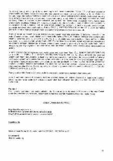 Stránka rozhodnutí správního orgánu (3/3), týkající se umístění a provozování reklamního zařízení na pozemcích parc. č. 2705/14 a 2705/15, k. ú. Stodůlky. Obsa…