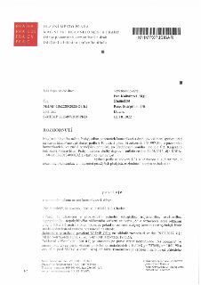 HLAVNÍ MĚSTO PRAHA, MAGISTRÁT HLAVNÍHO MĚSTA PRAHY, Odbor pozemních komunikací a drah, Oddělení silničního správního úřadu. Č. j.: MHMP-1862285/2022/O4/KI, Spi…
