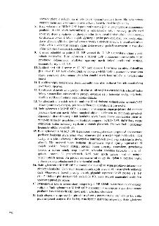 Textová část stavebního rozhodnutí obsahující podmínky (body 8 až 18): 8. Požadavky na architektonické řešení vestavby pasáže a pláště budovy. 9. Úprava komuni…