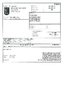Faktura č. 2025300010, variabilní symbol 2025300010, konstantní symbol 308. Dodavatel: Městská část Praha - Nedvězí, Únorová 15/3, 10300 Praha 10, IČO: 0024051…