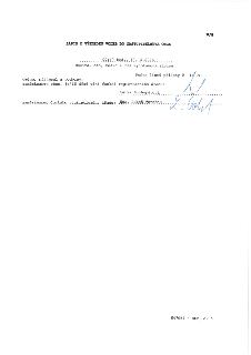 V/8, ZÁPIS O VÝSLEDKU VOLEB DO ZASTUPITELSTVA OBCE, 00:47 hod., 11.10.2026 (Hodina, den, měsíc a rok vyhotovení zápisu), Počet listů přílohy č. 1: 1, Jména, př…