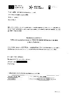 Úřední dokument: Rozhodnutí o změně č. 3 k rozhodnutí o poskytnutí dotace č. NPO/31.6/22_044/0010688 ze dne 17.06.2025. Vydavatel: Česká republika – Ministerst…