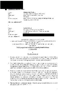 Veřejnoprávní smlouva o poskytnutí dotace č. 2026/0784 mezi Městskou částí Praha 1 (Vodičkova 681/18, Praha 1, zastoupená Mgr. Terezií Radoměřskou, IČ: 0006341…
