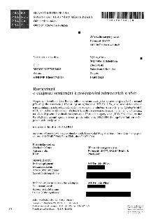HLAVNÍ MĚSTO PRAHA, MAGISTRÁT HLAVNÍHO MĚSTA PRAHY, Odbor zdravotnictví, Oddělení zdravotních služeb. Č. j.: MHMP 1925722/2023, Sp. zn.: S-MHMP 1866577/2023. V…