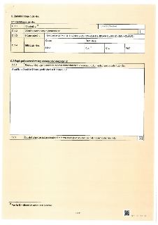 Úřední formulář 'C. Základní údaje o záměru'. Identifikace záměru: ID záměru Z/2026/94864, Název záměru: SMÍCHOV CITY SOUTH-ZSPD2+ZSPD3+ZUR1 BUDOVA OLOW (OLOW1…