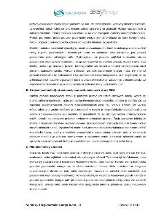Text dokumentu popisující technické postupy instalace systémů pro získávání geotermální energie v tunelech a hloubených stavbách. Obsahuje sekce: 'B. Strojně (…
