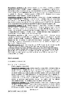 Naskenovaná stránka textového dokumentu - Stránka 4 z 8, ZMČ20. ZMČ, dne 21.09.2026. Obsahuje:
- Rozpočtové opatření č. 43: změna rozpočtu v roce 2026 – Zvýšen…