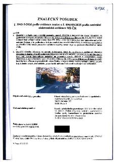 Znalecký posudek č. 3943-3/2026 (evidenční č. 096959/2025). Předmět: 1. Ocenění ceny obvyklé pozemku parc. č. 1841/16 v k.ú. Hloubětín ve spoluvlastnictví Fran…
