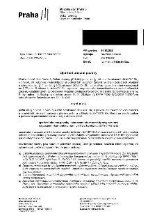 Městská část Praha 3, Úřad městské části, Odbor dopravy, Oddělení silničního úřadu. Spis. značka: S ÚMČ P3 556415/2026. Značka: OD/1785a/26/Lo. V Praze dne: 14…