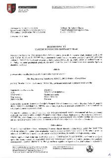 Městská část Praha 14, Úřad městské části, Odbor dopravy. Váš dopis č.j.: SSHMP 17010/2026, Spisový znak: UMCP14/26/117281/OD/STEL, Číslo jednací: UMCP14/26/17…