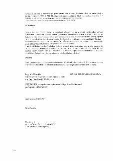 Úřední rozhodnutí o povolení zřízení a provozování reklamního zařízení. Reklamní zařízení je umístěno po pravé straně komunikace „Českobrodská“ ve směru jízdy…