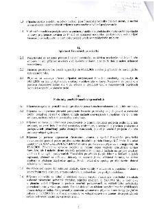 Strana 2 smlouvy o poskytnutí finančních prostředků. Článek I (pokračování): 1.3 Změna projektu možná na základě písemné žádosti a schválení. 1.4 Povinnost vrá…