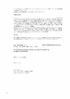 Druhá strana úředního rozhodnutí odboru pozemních komunikací a drah Magistrátu hlavního města Prahy. Obsahuje technické parametry umístění reklamního zařízení…