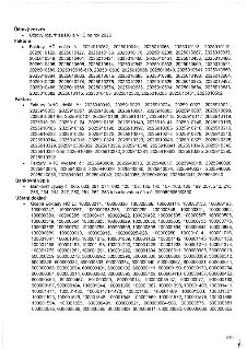 Účtový rozvrh na rok 2025. Obsahuje seznamy čísel dokladů rozdělené do kategorií: Faktury HČ došlé (seznam čísel), Faktury VHČ došlé (seznam čísel), Faktury VH…