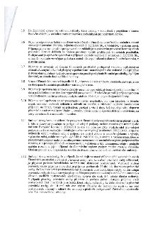Strana 3 smlouvy o poskytnutí dotace obsahující body 3.5 až 3.12. Body upravují: 3.5 zahrnutí nákladů do závěrečné zprávy, 3.6 povinnost vedení účetnictví a um…