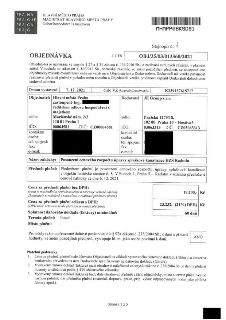 Objednávka č. OBJ/35/03/013360/2021 ze dne 7. 12. 2021. Objednatel: Hlavní město Praha, zastoupené Ing. [zakryto], ředitelem odboru hospodaření s majetkem, Mar…