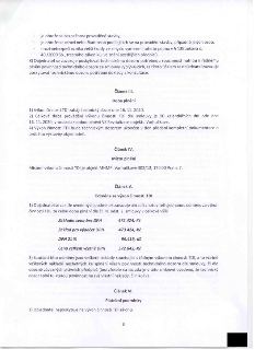 Naskenovaná stránka textového dokumentu (smlouvy). Obsahuje články III. až VI.: 
- Článek III. Doba plnění: Výkon činnosti TDI zahájí technický dozor dne 16. 1…