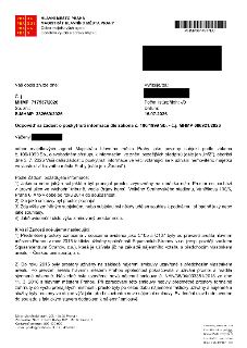 Úřední dopis Magistrátu hlavního města Prahy (odbor majetkových agend) ze dne 15.07.2026, č.j. MHMP 717537/2026, reagující na žádost o informace dle zákona č.…