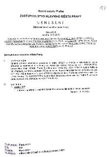 Hlavní město Praha, Zastupitelstvo hlavního města Prahy, Usnesení Zastupitelstva hlavního města Prahy číslo 42/30 ze dne 31.5.2002 k návrhu na schválení úplatn…