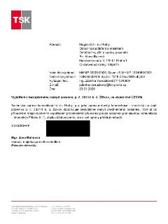 Úřední vyjádření společnosti Technická správa komunikací hl. m. Prahy, a.s. (TSK) ze dne 23.01.2026 k bezúplatnému nabytí pozemku p. č. 3031/1 v k. ú. Žižkov,…
