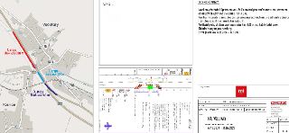 Dopravně inženýrské opatření pro stavbu I/35 Všestary, termín: 26.10.2026 - 31.05.2027, zimní přestávka 15.12.2026 - 15.3.2027. Plánek ukazuje 3 etapy uzavírek…