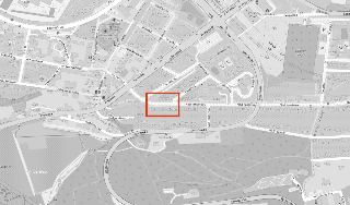 Katastrální mapa oblasti s vyznačeným červeným obdélníkem, obsahující parcely s čísly 442/7, 479/6, 443/16, 421/22, 416/36, a ulice Nad Krocínkou, Cihlářská, K…