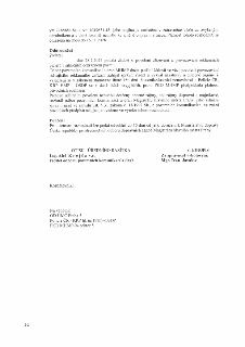 Úřední rozhodnutí odboru pozemních komunikací a drah MHMP týkající se povolení provozování reklamního zařízení. Klíčové informace: souřadnice y= 7488884.84 a x…