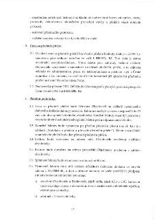 Text smlouvy obsahující body: - soustředění potřebných listinných dokladů od zhotovitele díla (revizní zprávy, atesty, protokoly, dokumentace skutečného proved…