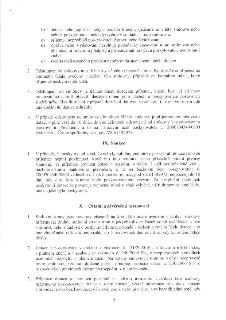 Text smlouvy o poskytnutí dotace, strana 5. Obsahuje body b) až e) týkající se podmínek odstoupení od smlouvy, dále body 2, 3 a 4 článku VIII (odstoupení od sm…
