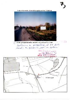 Praha 4 Kunratice, Kunratická spojka směr ul. Vídeňská. Schema předpokládaného umístění rekl. zařízení 5,1 x 2,4m. Rukopisný text: 'Souhlasíme za předpokladu,…