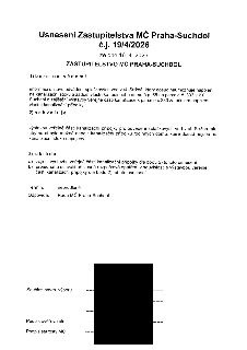 Usnesení Zastupitelstva MČ Praha-Suchdol č.j. 19/4/2026 ze dne 16. 4. 2026. 1) bere na vědomí informaci o stavu odvádění splaškových vod v ul. Stržná a žádost…