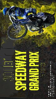 Plakát k 30. výročí Speedway Grand Prix v Praze. Text na plakátu: '30 LET SPEEDWAY GRAND PRIX V PRAZE'. Záštitu převzali: Primátor hl. m. Prahy - doc. MUDr. Bo…