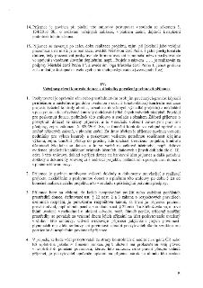 Text smlouvy obsahující body 14 a 15 a článek IV. 'Veřejnosprávní kontrola dotace a důsledky porušení povinností příjemce'. Bod 14 řeší zákon o zadávání veřejn…