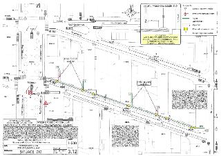 Situační nákres / plán stavby DIO (Dopravně inženýrské opatření): Obnova kabelů 22 kV a 1 kV PREdistribuce, a.s. v ulici Pod Královkou a okolí (Praha 6 - Břevn…