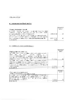 Výdajová část rozpočtových opatření. 01 – ODBOR HOSPODÁŘSKÉ SPRÁVY: Přesun mezi závaznými ukazateli: Z § 6171 (Činnost místní správy) -1.130.000 Kč, Na § 6115…