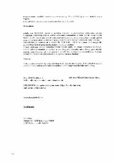 Text rozhodnutí správního orgánu (Odbor pozemních komunikací a drah MHMP):
- Souřadnice středu stojiny RZ v S-JTSK: x = 1049655 a y = 738626.
- Platnost rozhod…