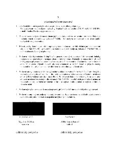 X. ZÁVĚREČNÁ USTANOVENÍ. 1. Kontaktní místo poskytovatele: Pro vyúčtování – odbor ekonomický, Ing. Ivanka Ptáčková, telefon 271 071 653, 775 058 490, e-mail: I…