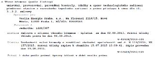 Výpis z katastru nemovitostí týkající se věcného břemene: Věcné břemeno (podle listiny) zahrnuje umístění, provozování, provádění kontroly, údržby a oprav tech…