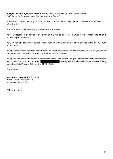 Dokument obsahuje odpověď na žádost o informace podle zákona o svobodném přístupu k informacím (InfZ). Obsah: 4. kopii záznamů z jednání a komunikace, které sl…